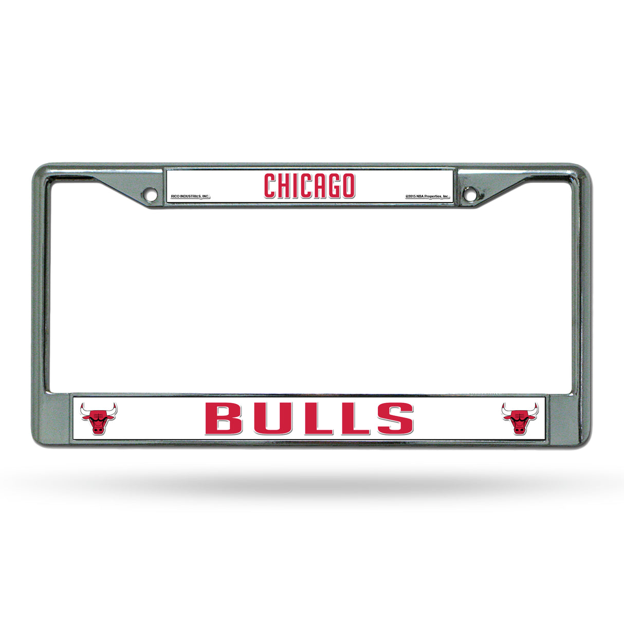 NBA Chicago Bulls Chrome License Plate Frame Fan Gear NBA Chicago Bulls