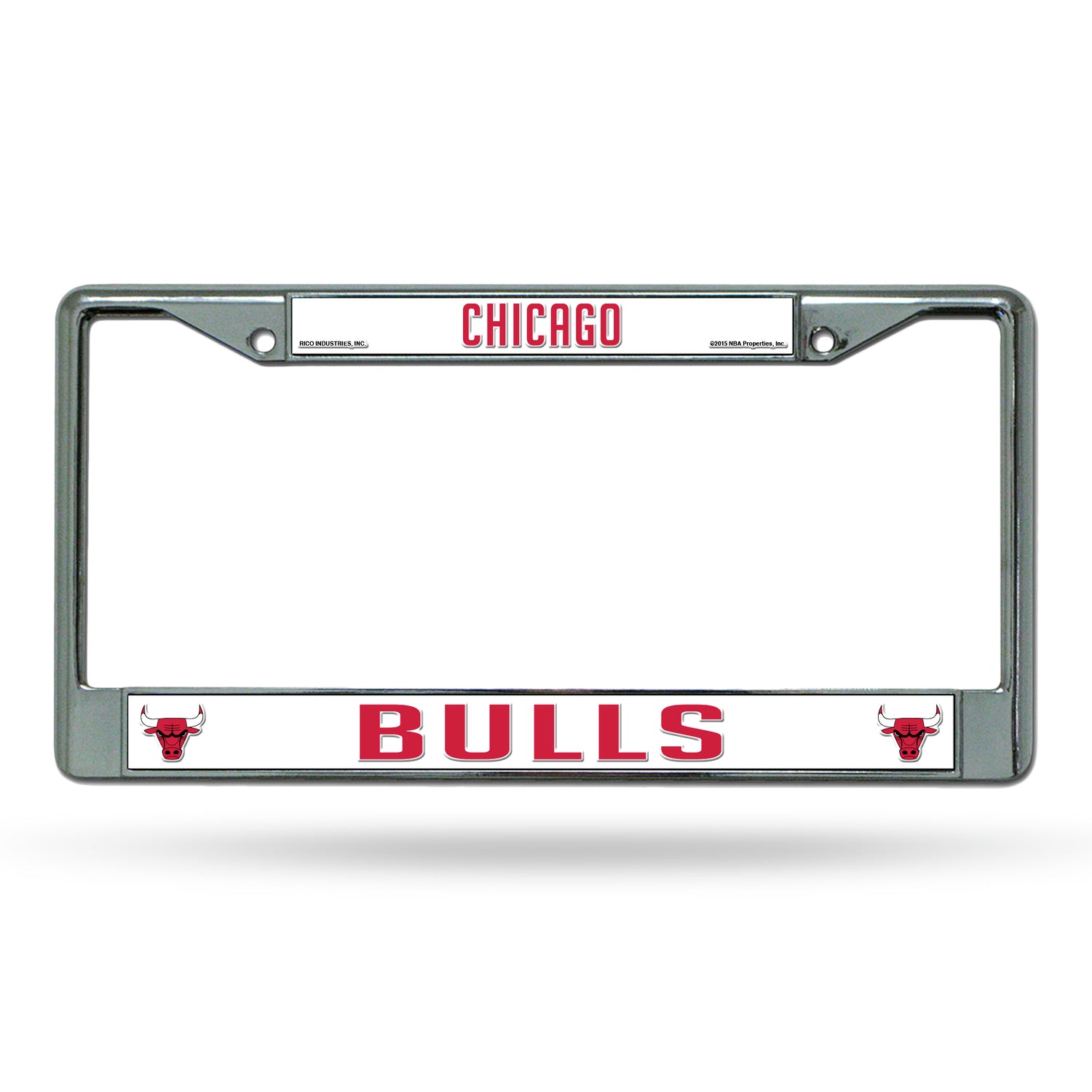 NBA Chicago Bulls Chrome License Plate Frame Fan Gear NBA Chicago Bulls