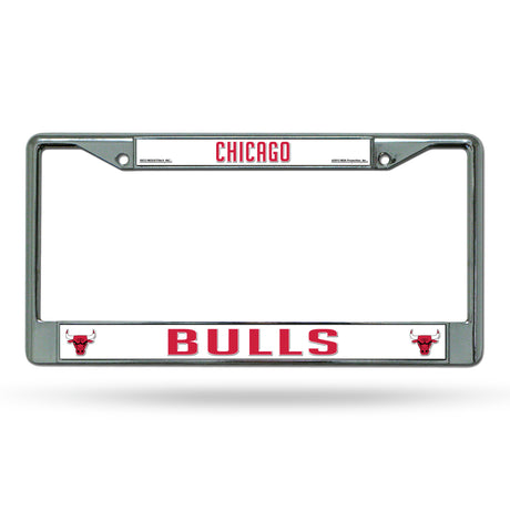 NBA Chicago Bulls Chrome License Plate Frame Fan Gear NBA Chicago Bulls