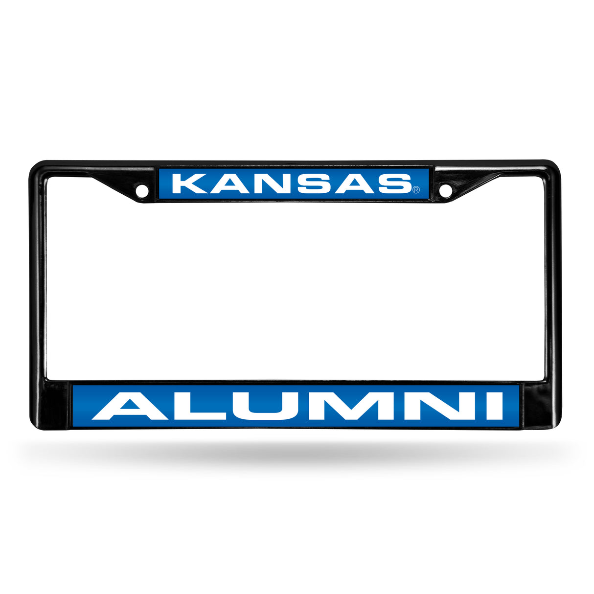 NCAA Kansas Jayhawks Laser Cut Black Chrome License Plate Frame Fan Gear NCAA Kansas Jayhawks