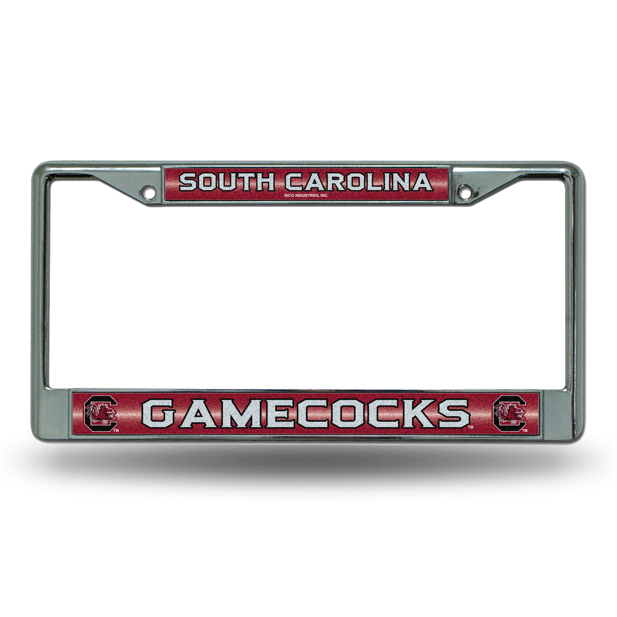 NCAA South Carolina Gamecocks Chrome Glitter License Plate Frame Fan Gear NCAA South Carolina Gamecocks