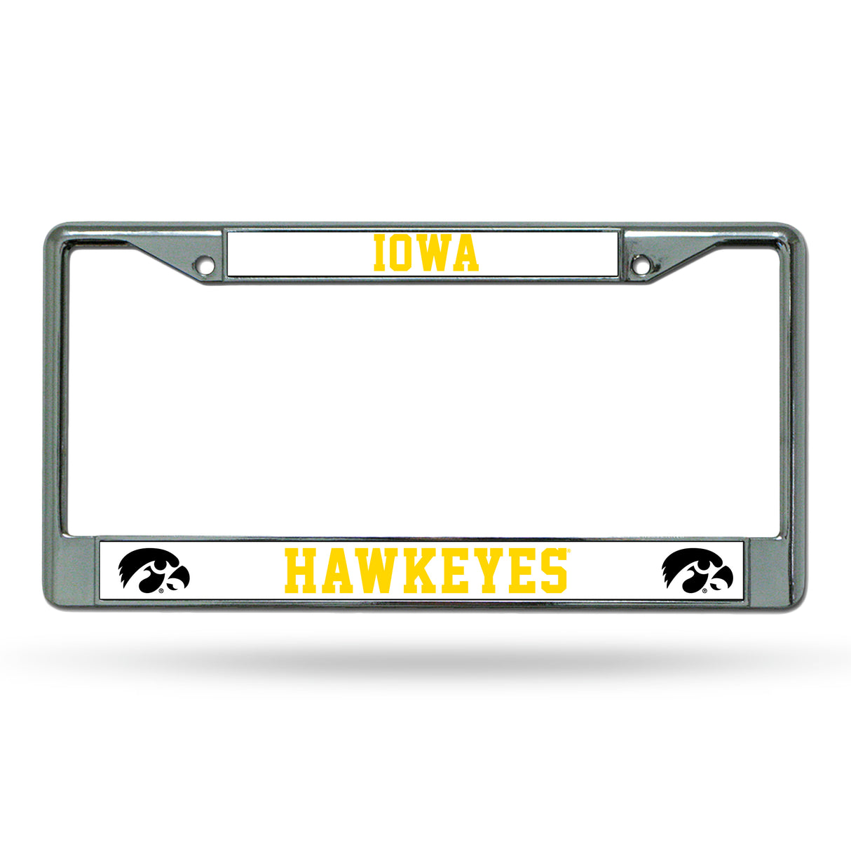NCAA Iowa Hawkeyes Chrome License Plate Frame Fan Gear NCAA Iowa Hawkeyes