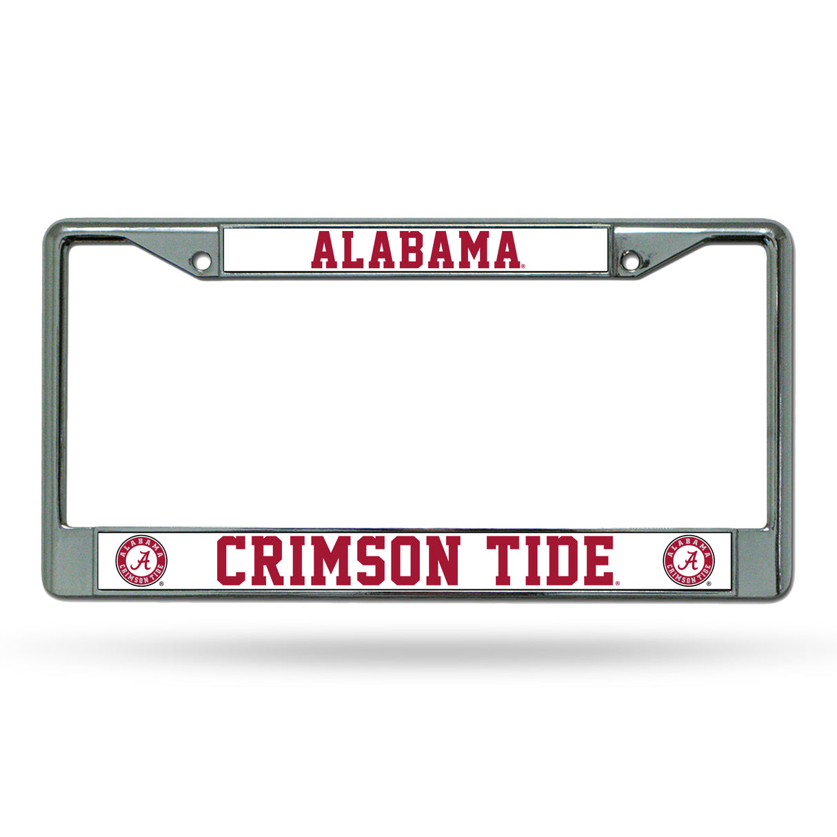 NCAA Alabama Crimson Tide Chrome License Plate Frame Fan Gear NCAA Alabama Crimson Tide
