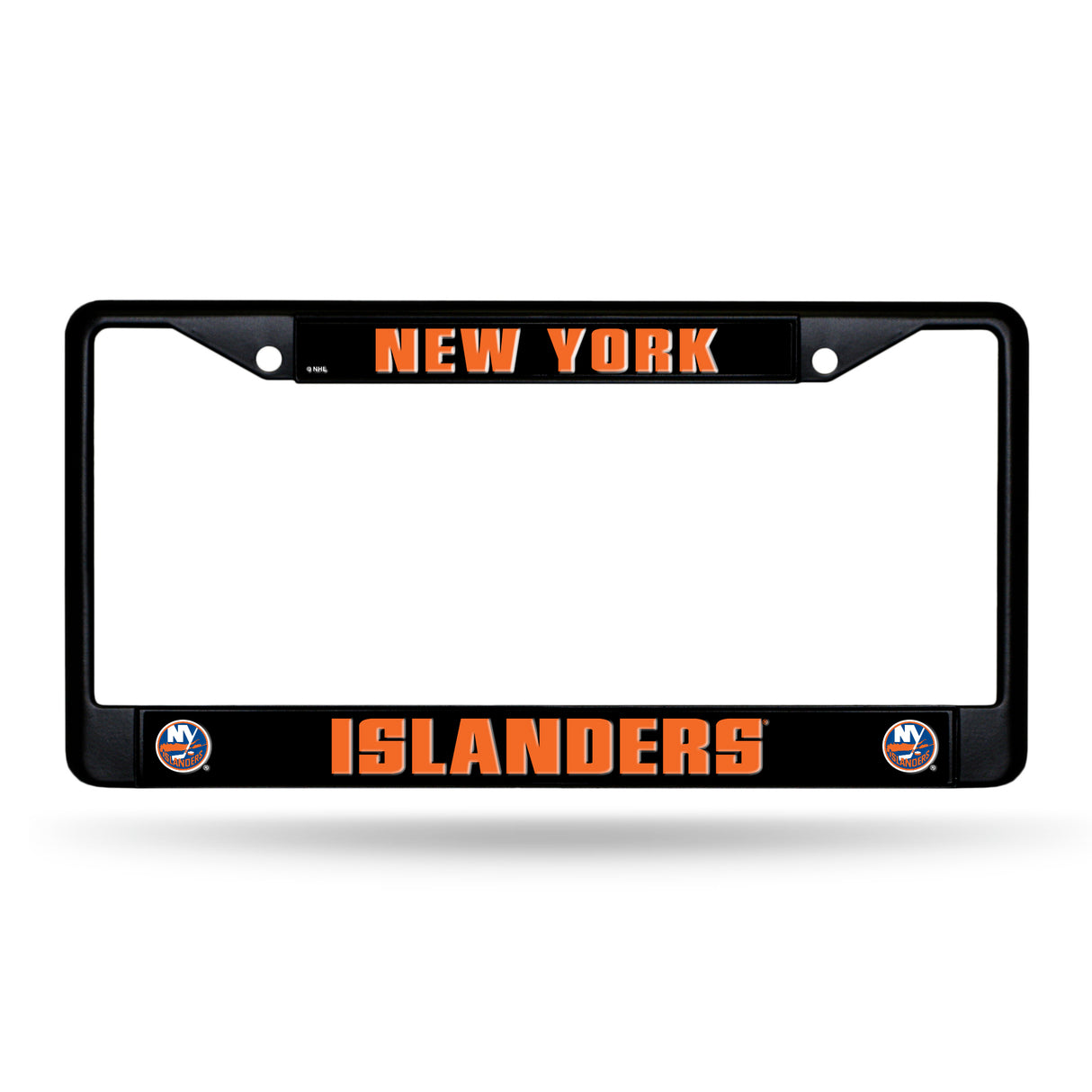 NHL New York Islanders Black Chrome License Plate Frame Fan Gear NHL New York Islanders