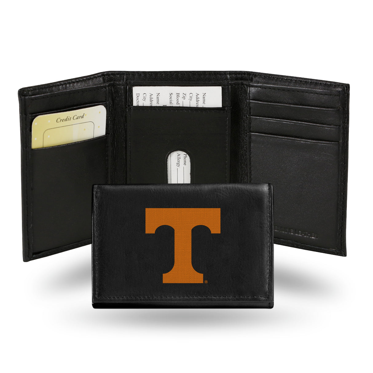 NCAA Tennessee Volunteers Embroidered Tri-Fold Wallet Fan Gear NCAA Tennessee Volunteers