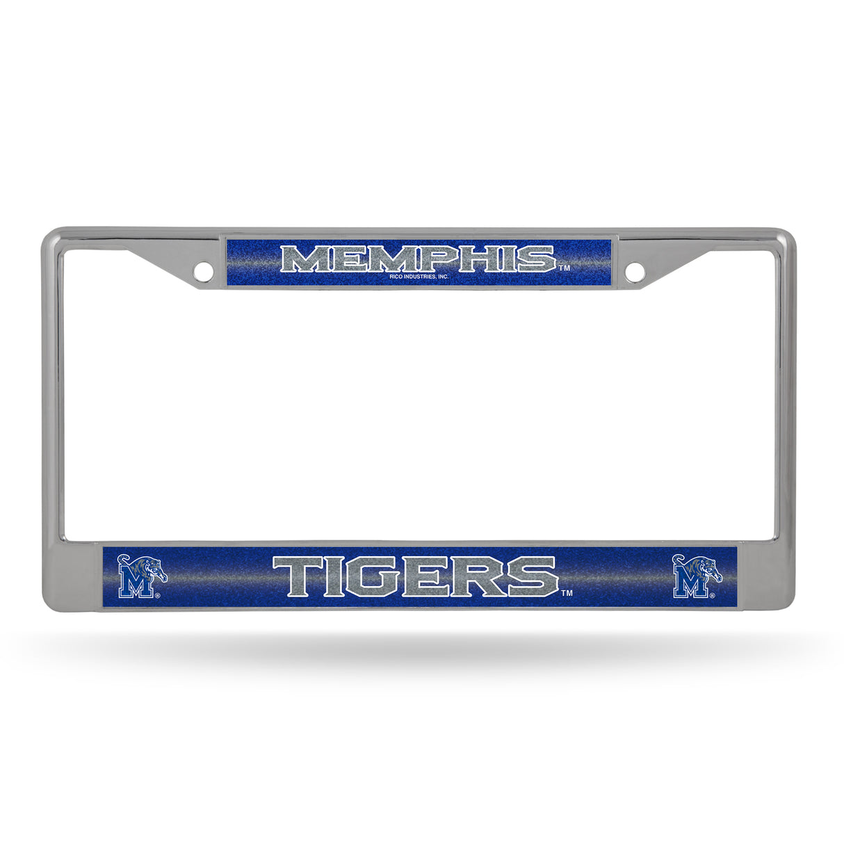 NCAA Memphis Tigers Chrome Glitter License Plate Frame Fan Gear NCAA Memphis Tigers