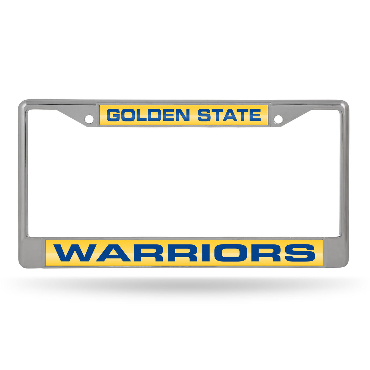NBA Golden State Warriors Laser Cut Chrome License Plate Frame Fan Gear NBA Golden State Warriors