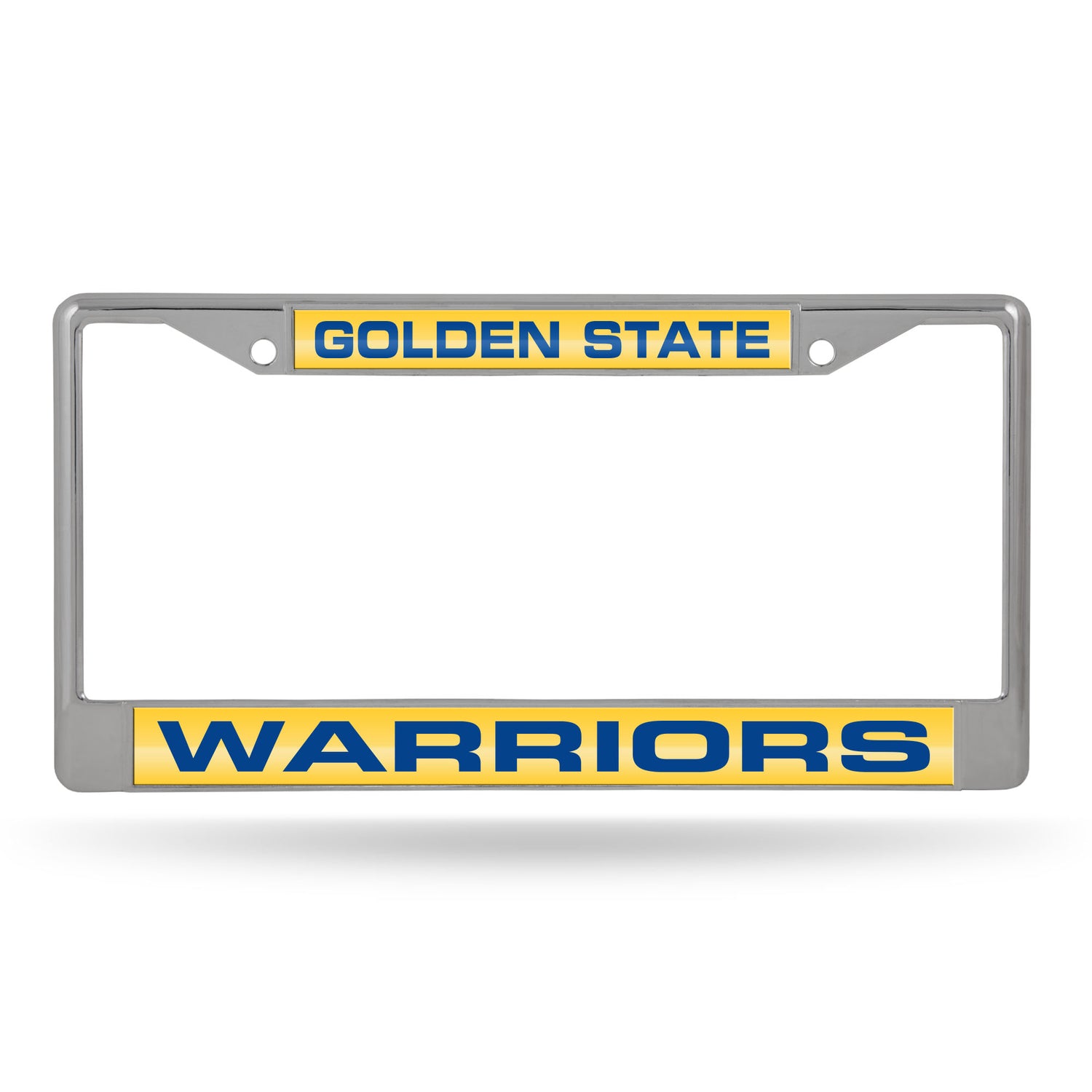 NBA Golden State Warriors Laser Cut Chrome License Plate Frame Fan Gear NBA Golden State Warriors