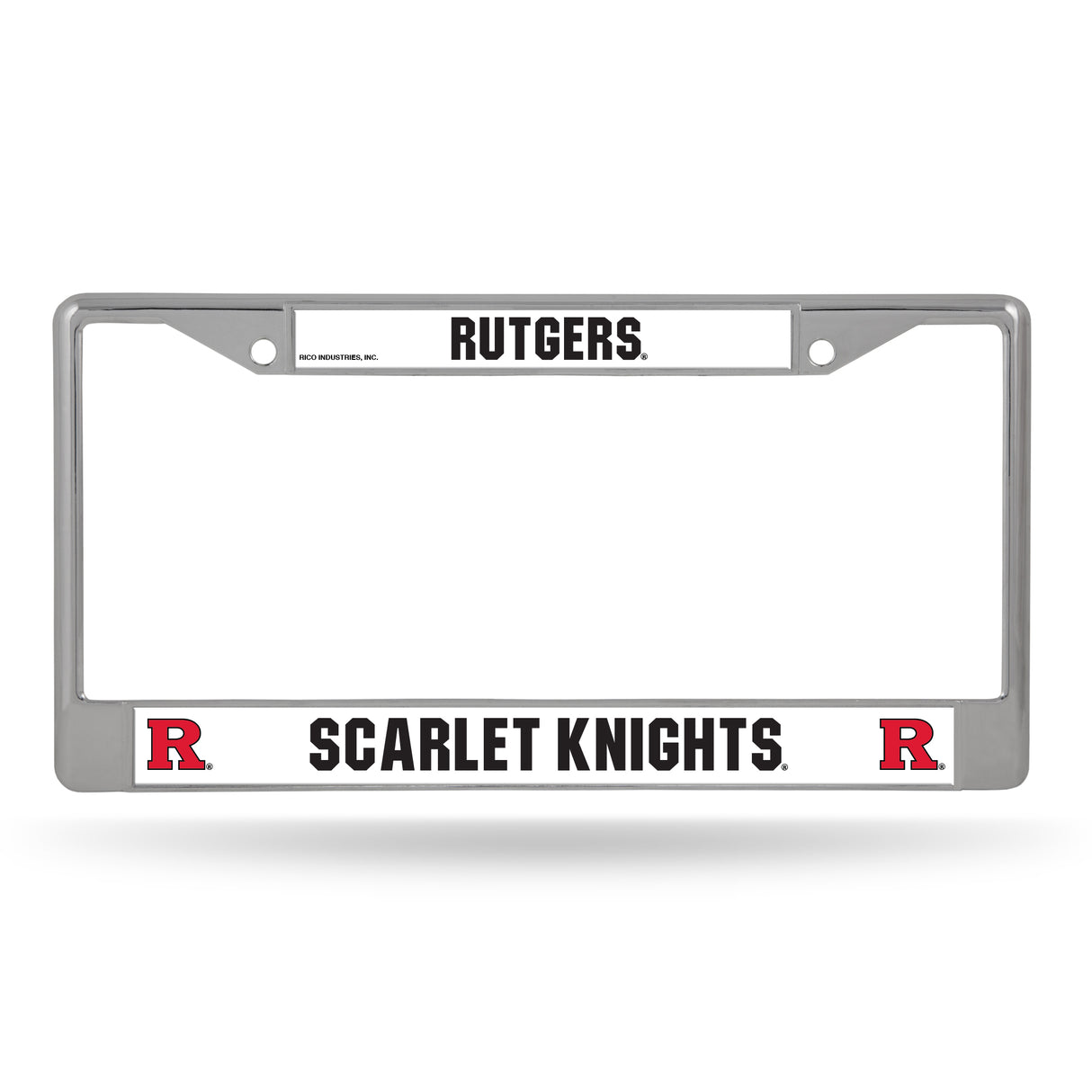 NCAA Rutgers Scarlet Knights Chrome License Plate Frame Fan Gear NCAA Rutgers Scarlet Knights