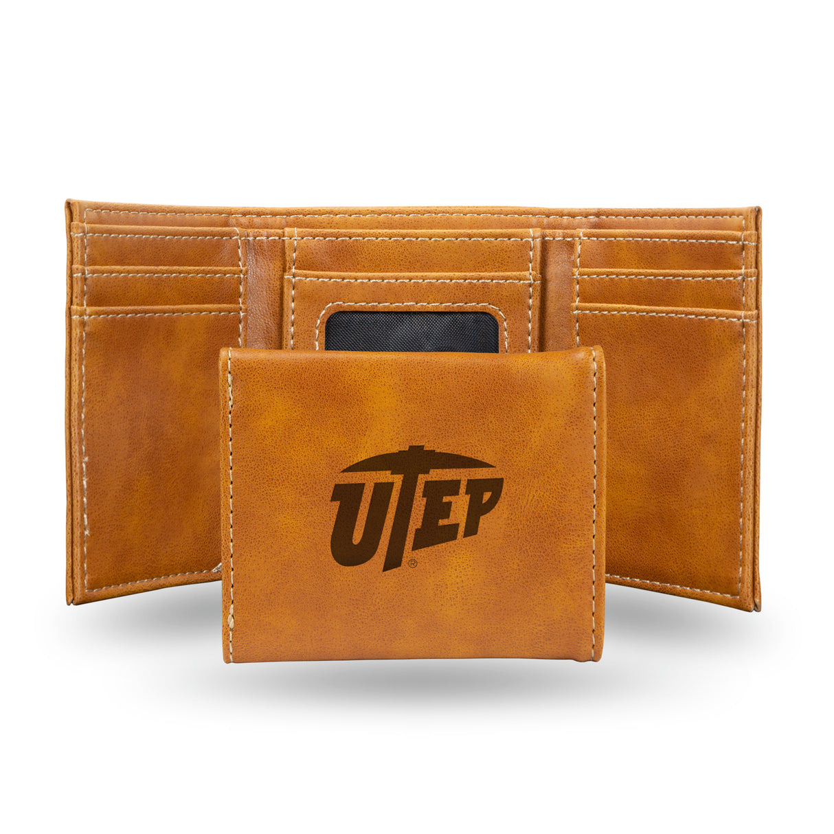 NCAA Texas-El Paso Miners - UTEP Laser Engraved Tri-Fold Wallet Fan Gear NCAA Texas-El Paso Miners