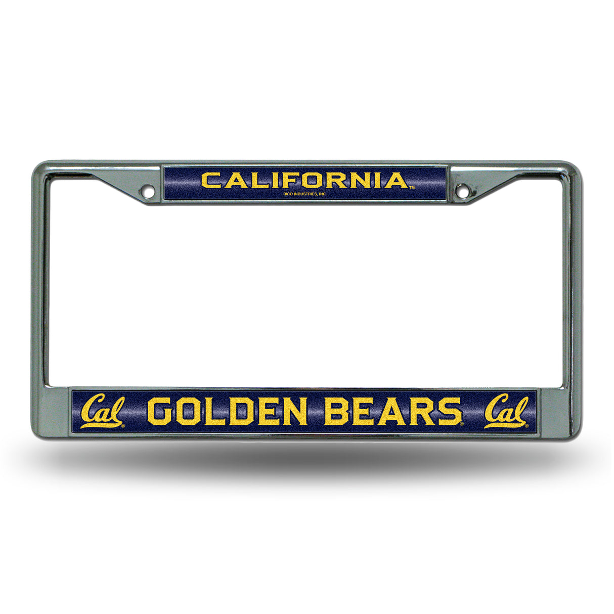 NCAA Cal Berkeley Golden Bears Chrome Glitter License Plate Frame Fan Gear NCAA Cal Berkeley Golden Bears