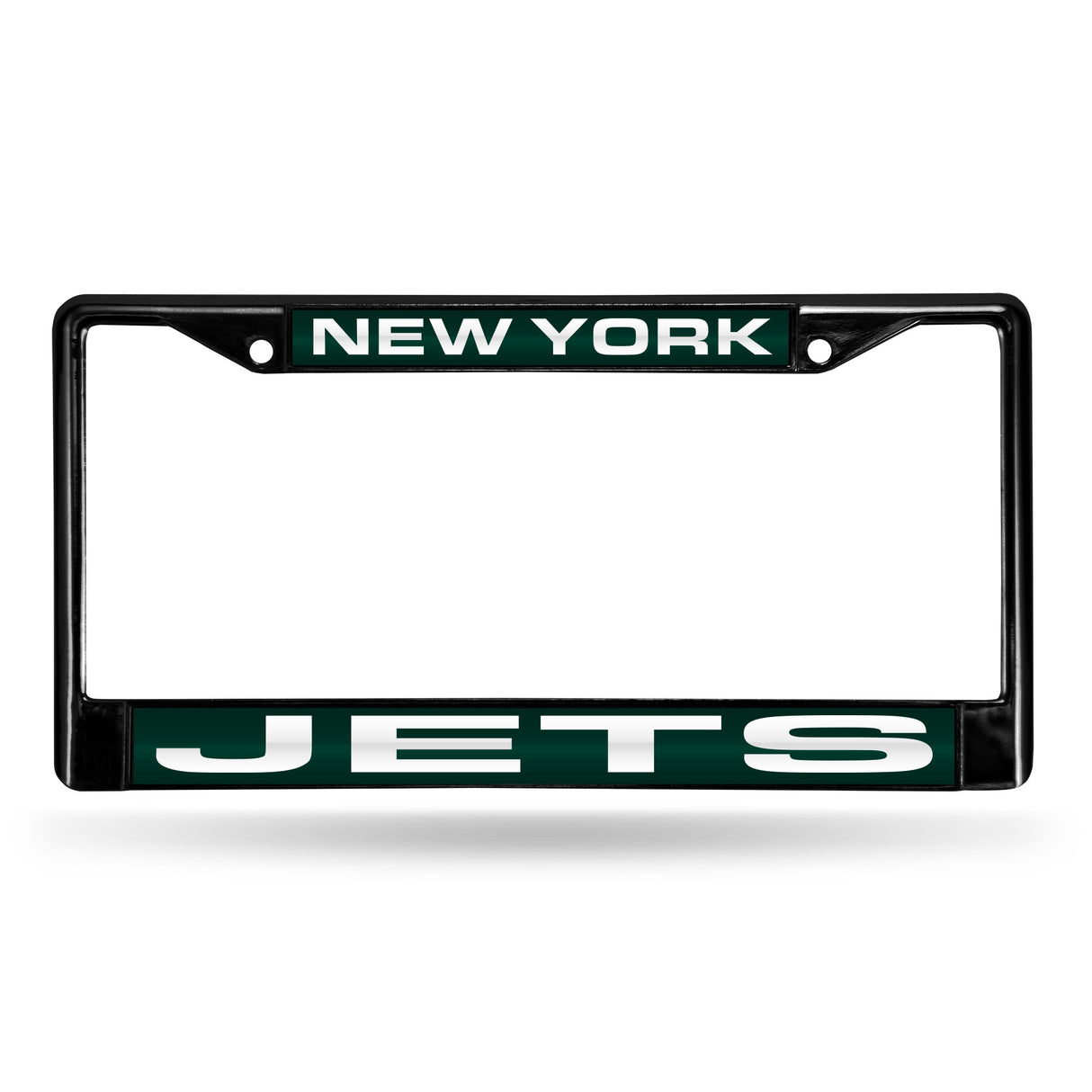 NFL New York Jets Laser Cut Chrome License Plate Frame Fan Gear NFL New York Jets