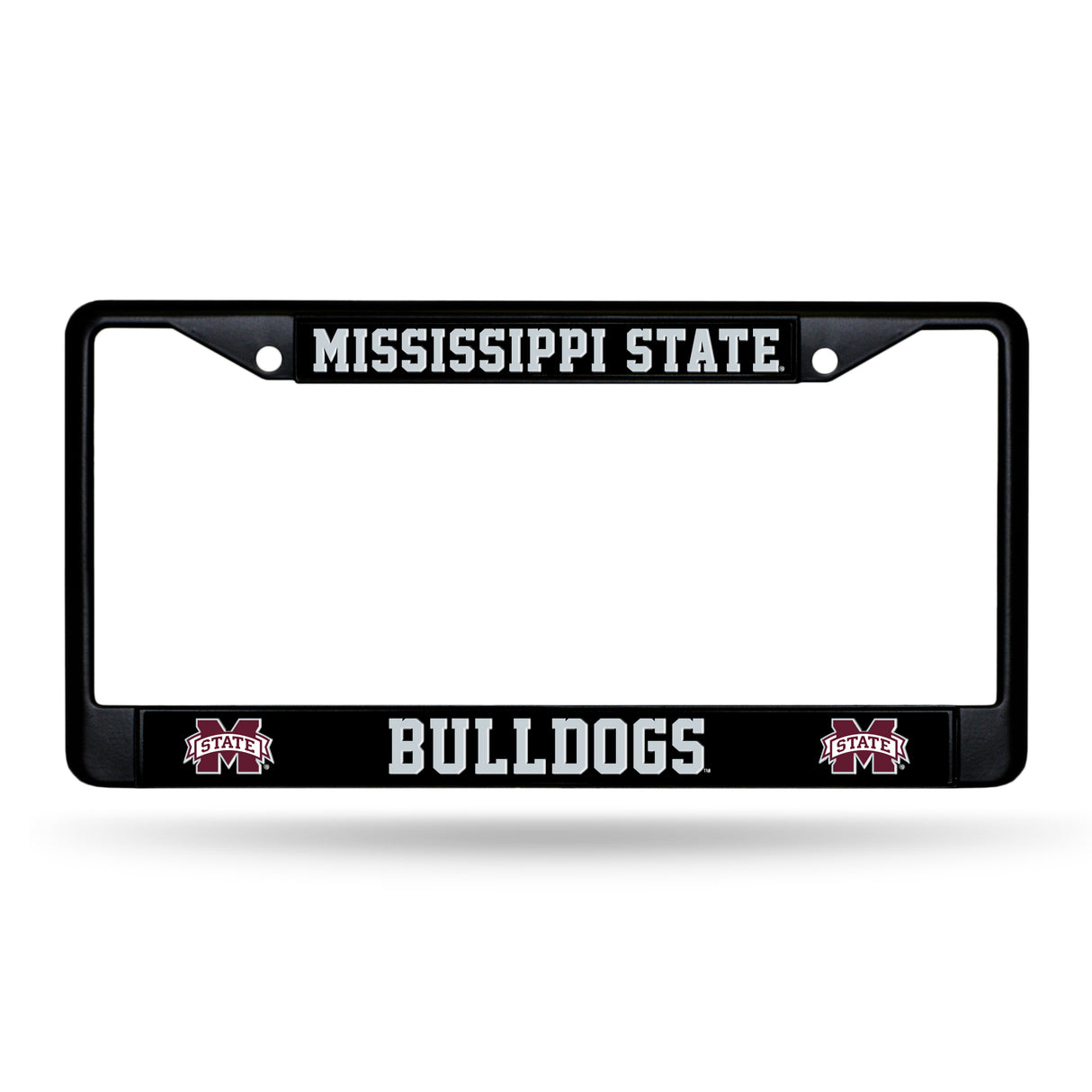 NCAA Mississippi State Bulldogs Black Chrome License Plate Frame Fan Gear NCAA Mississippi State Bulldogs