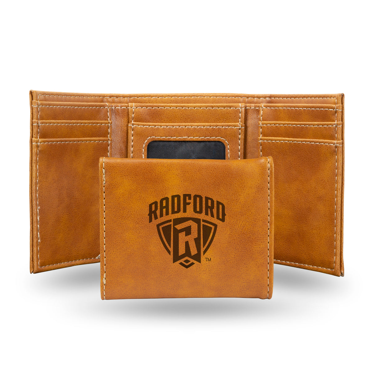NCAA Radford Highlanders Laser Engraved Tri-Fold Wallet Fan Gear NCAA Radford Highlanders