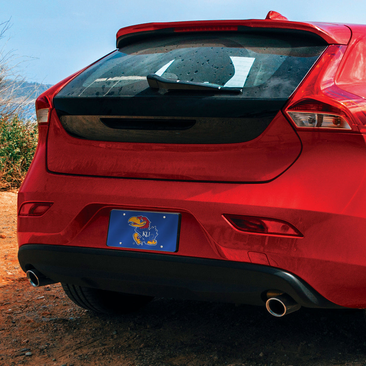 NCAA Kansas Jayhawks Laser Cut Automobile Tag Fan Gear NCAA Kansas Jayhawks