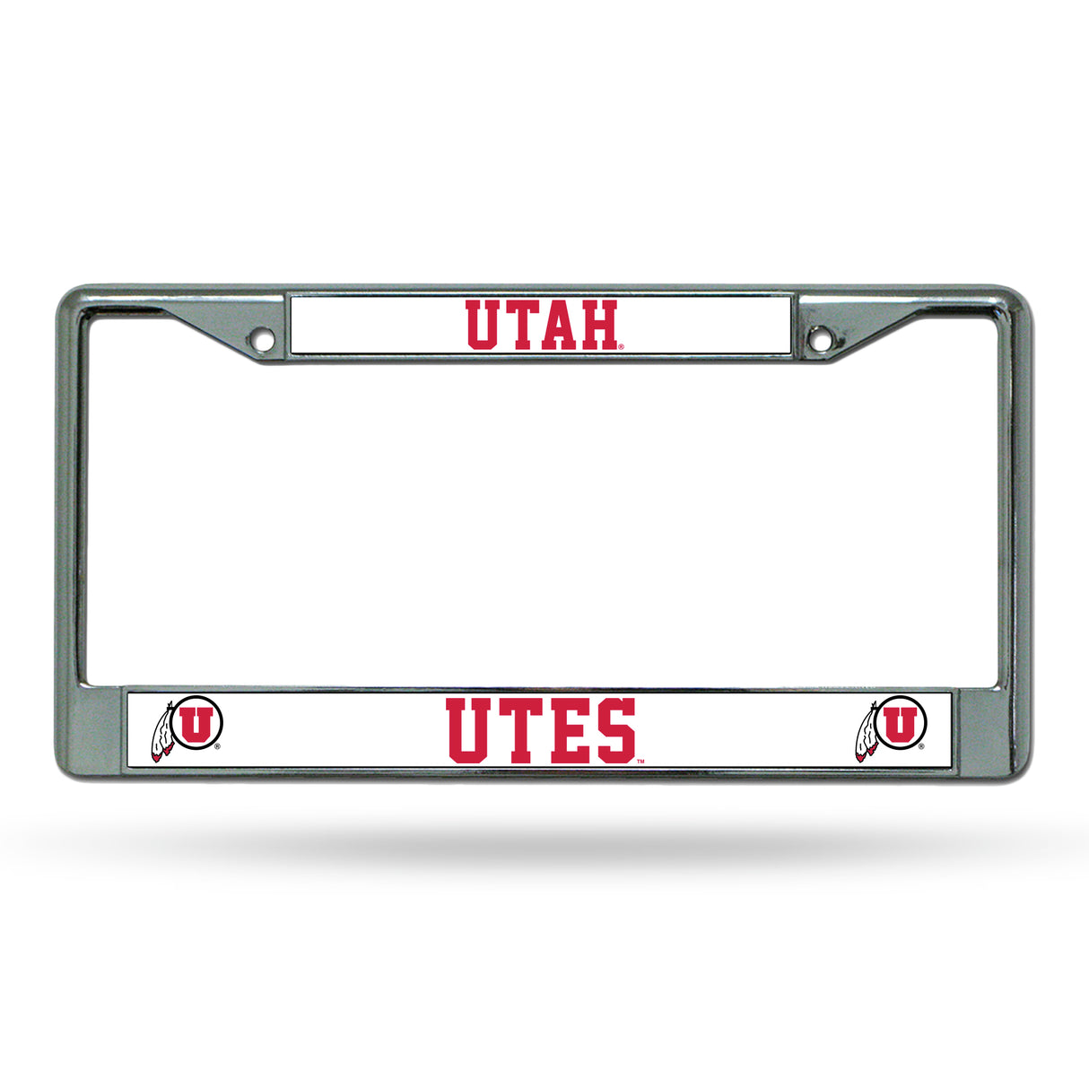 NCAA Utah Utes Chrome License Plate Frame Fan Gear NCAA Utah Utes