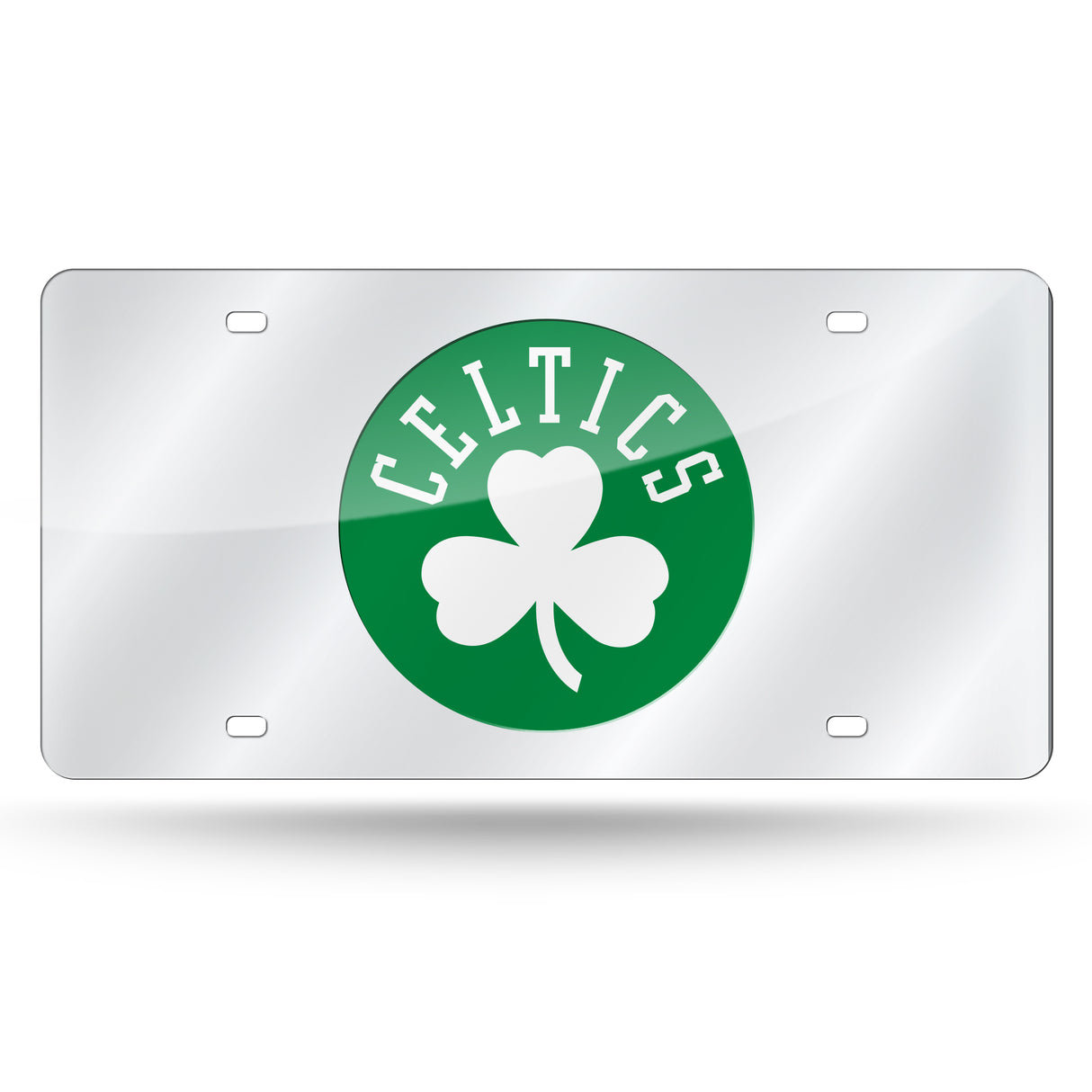 NBA Boston Celtics Laser Cut Silver License Plate Tag Fan Gear NBA Boston Celtics