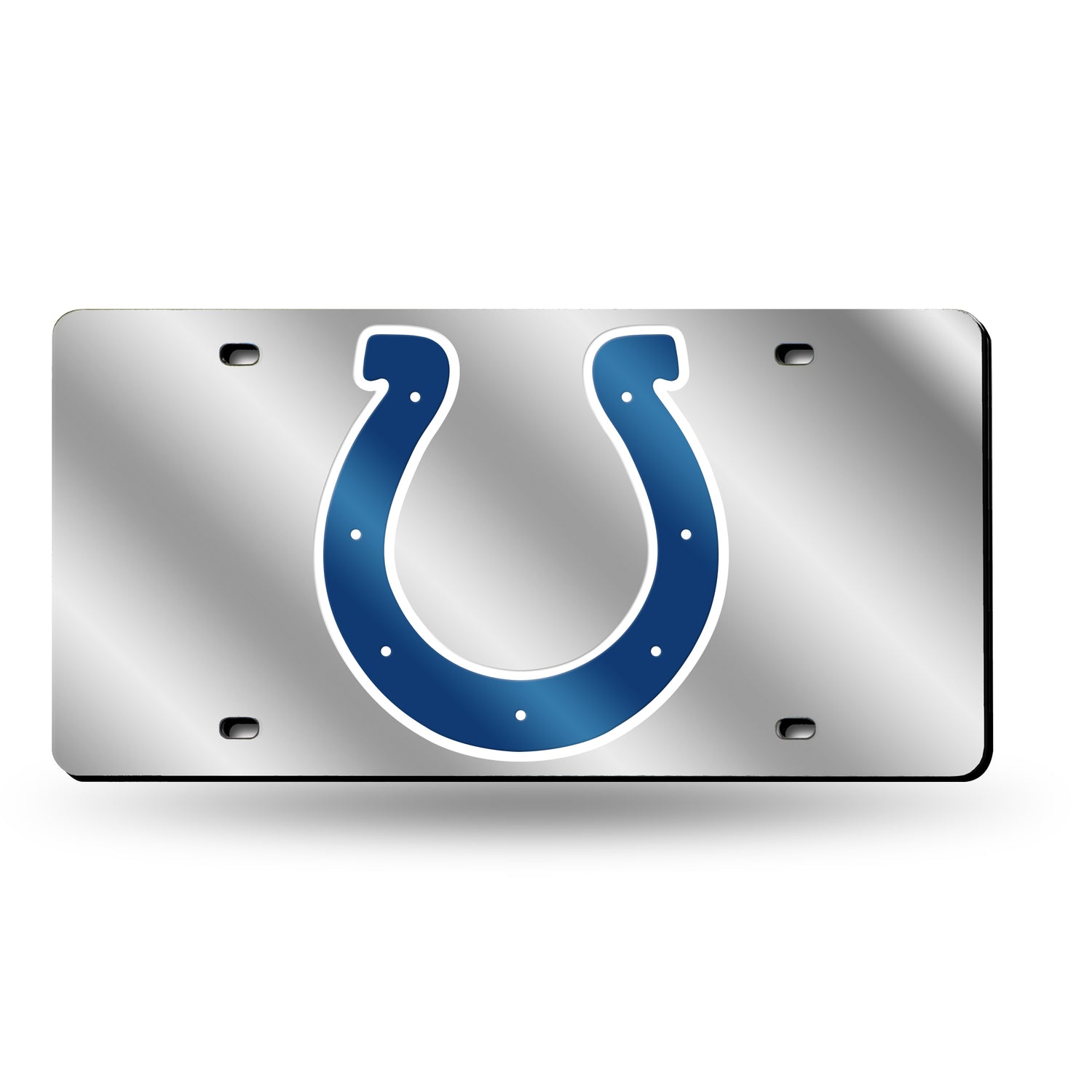 NFL Indianapolis Colts Laser Cut Silver License Plate Tag Fan Gear NFL Indianapolis Colts