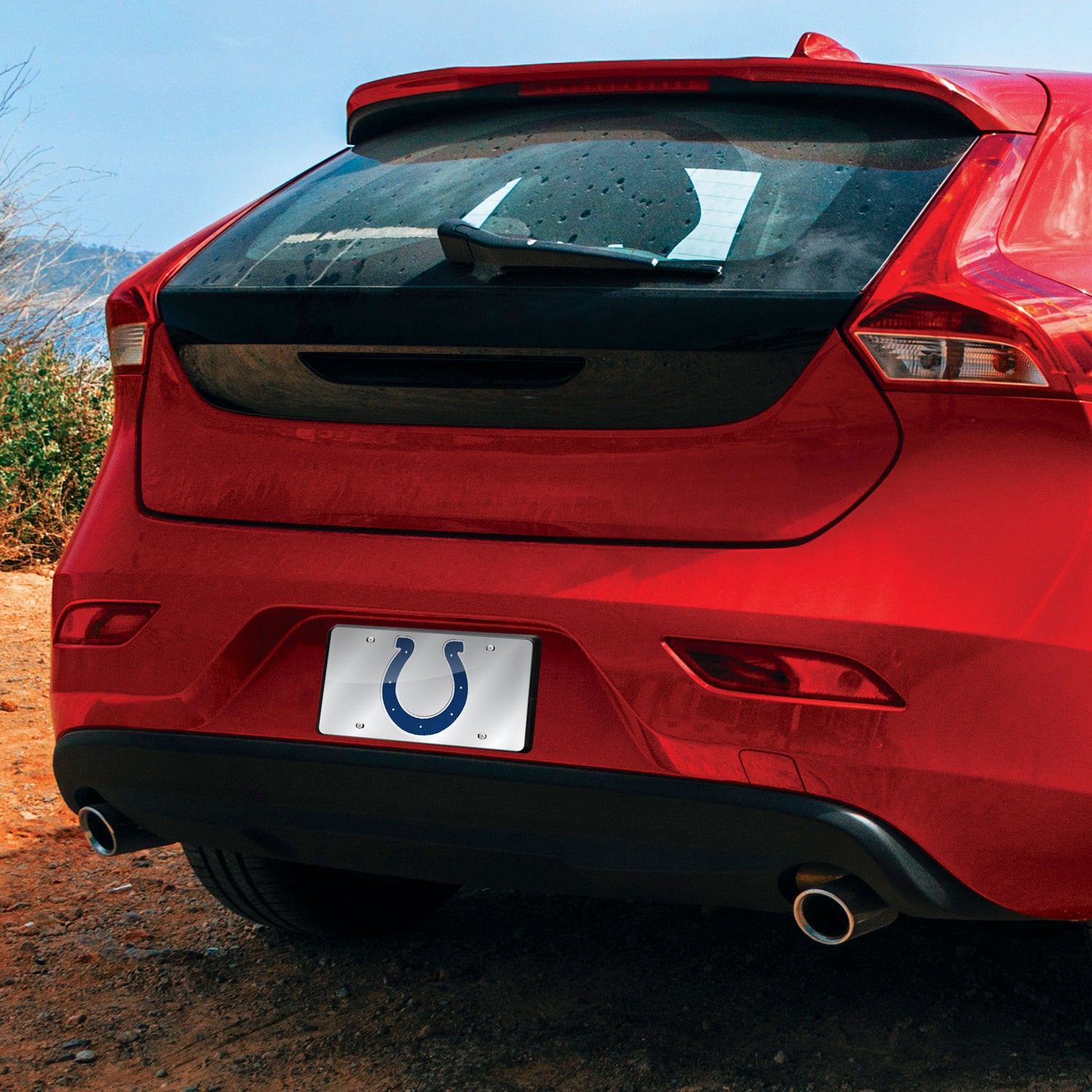 NFL Indianapolis Colts Laser Cut Silver License Plate Tag Fan Gear NFL Indianapolis Colts