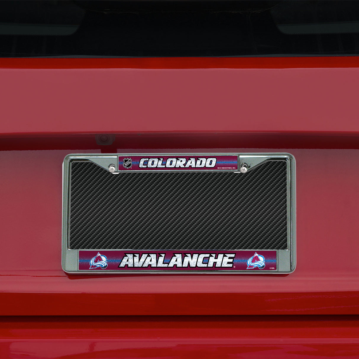 NHL Colorado Avalanche Chrome Glitter License Plate Frame Fan Gear NHL Colorado Avalanche