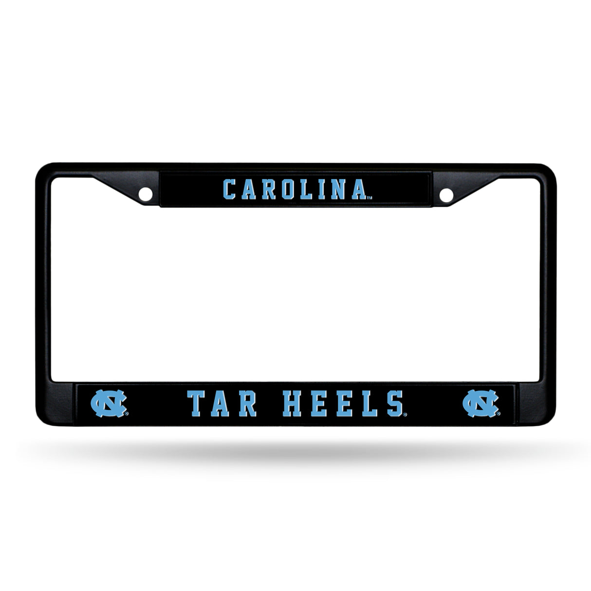 NCAA North Carolina Tar Heels Black Chrome License Plate Frame Fan Gear NCAA North Carolina Tar Heels