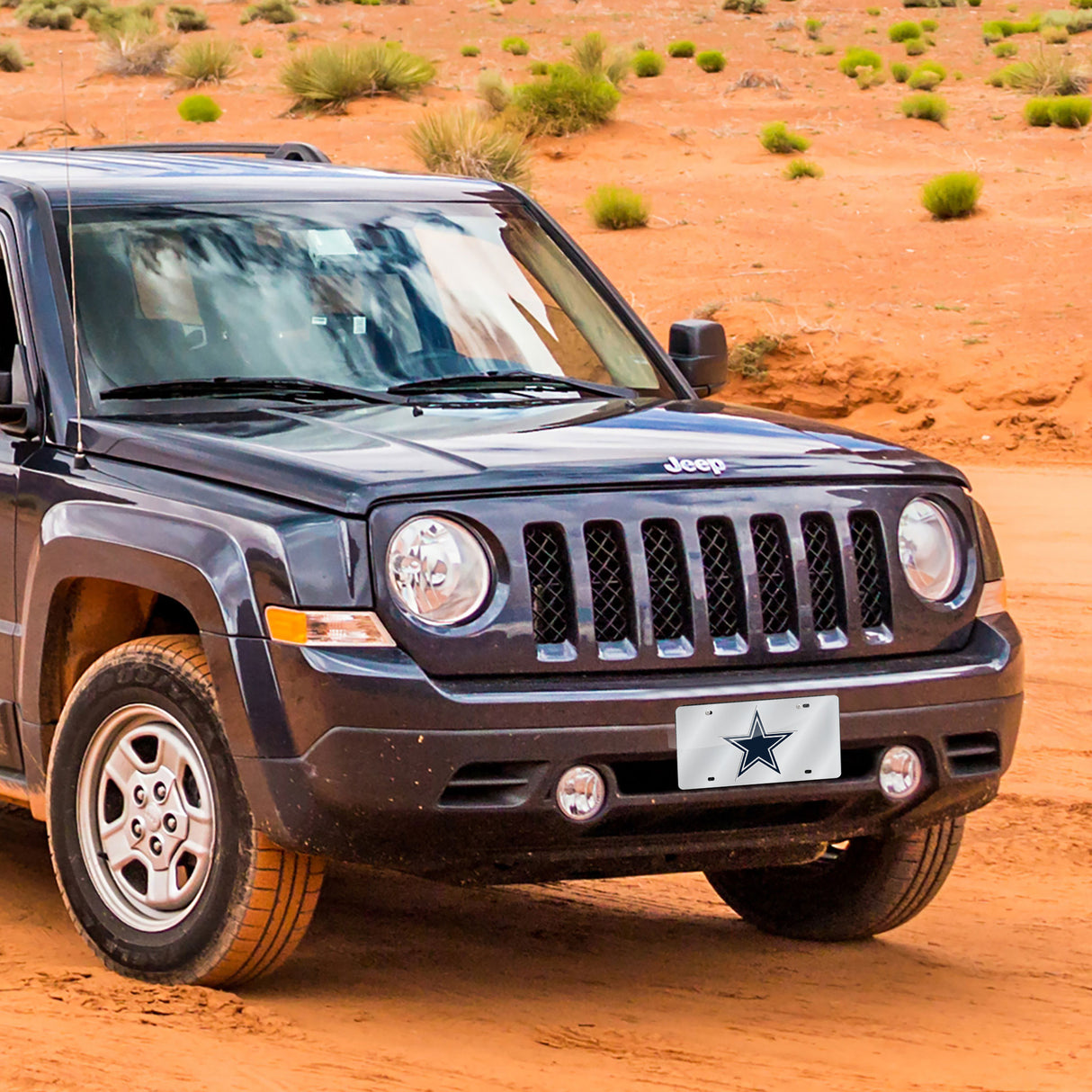 NFL Dallas Cowboys Laser Cut Silver License Plate Tag Fan Gear NFL Dallas Cowboys