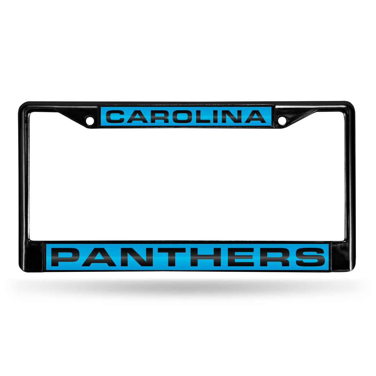 NFL Carolina Panthers Laser Cut Chrome License Plate Frame Fan Gear NFL Carolina Panthers