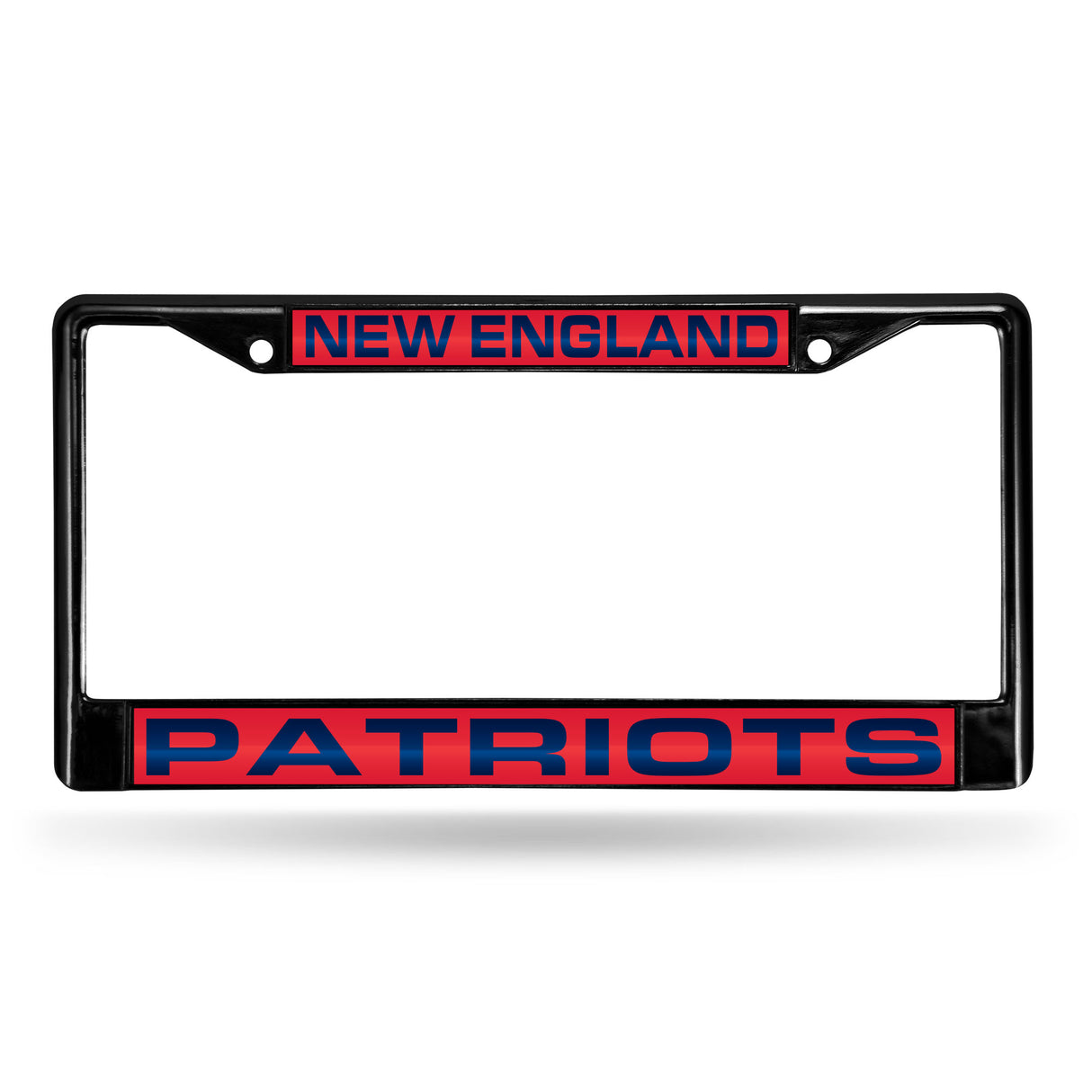 NFL New England Patriots Laser Cut Chrome License Plate Frame Fan Gear NFL New England Patriots