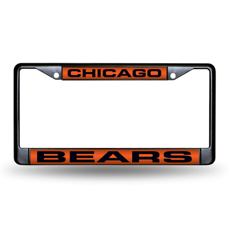 NFL Chicago Bears Laser Cut Chrome License Plate Frame Fan Gear NFL Chicago Bears
