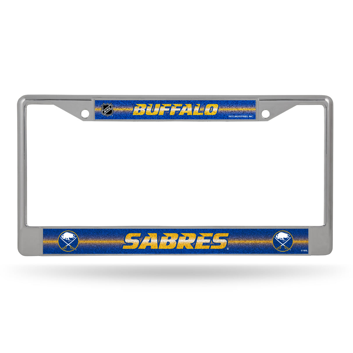 NHL Buffalo Sabres Chrome Glitter License Plate Frame Fan Gear NHL Buffalo Sabres