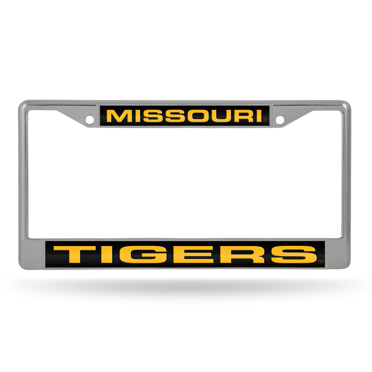NCAA Missouri Tigers Laser Cut Chrome License Plate Frame Fan Gear NCAA Missouri Tigers