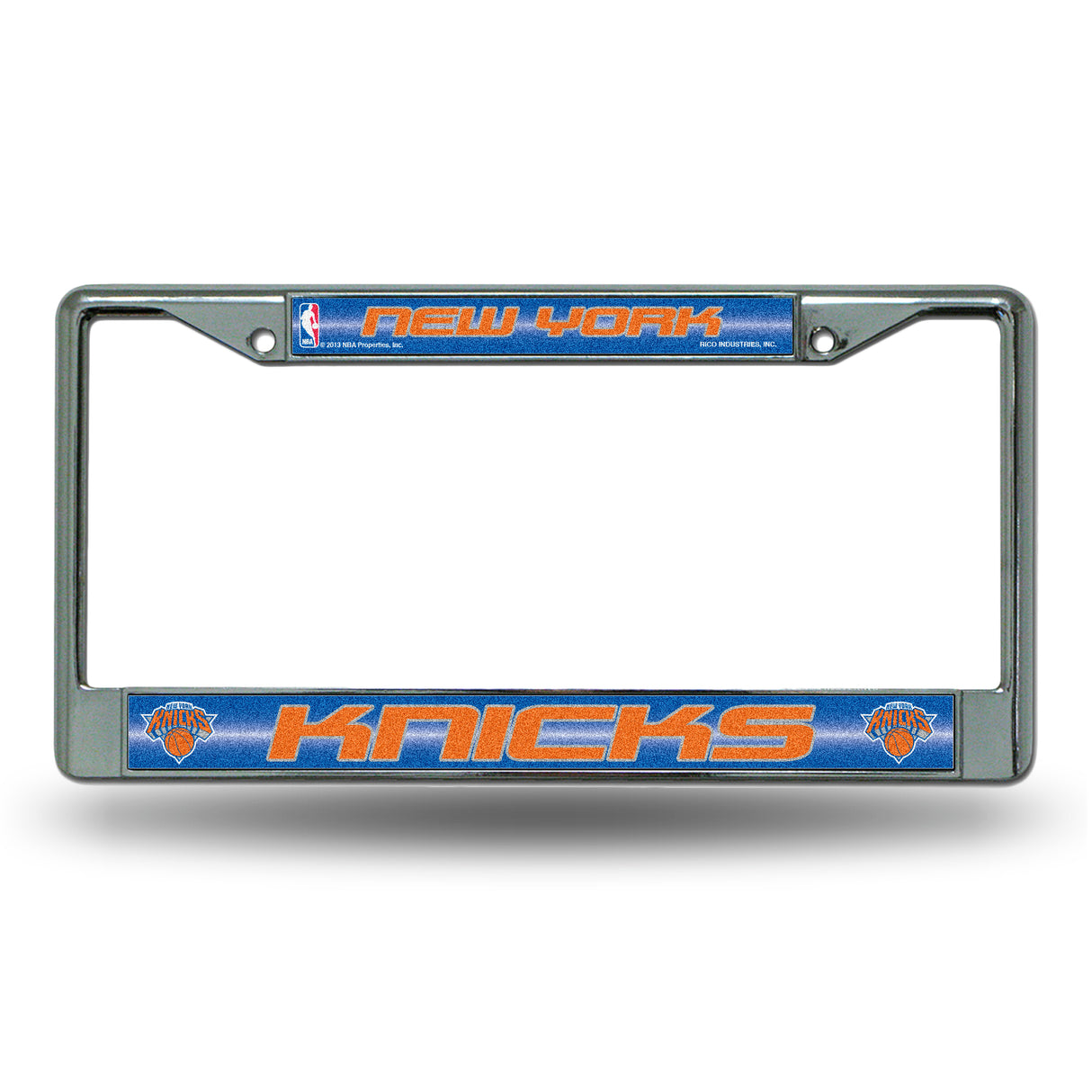 NBA New York Knicks Chrome Glitter License Plate Frame Fan Gear NBA New York Knicks