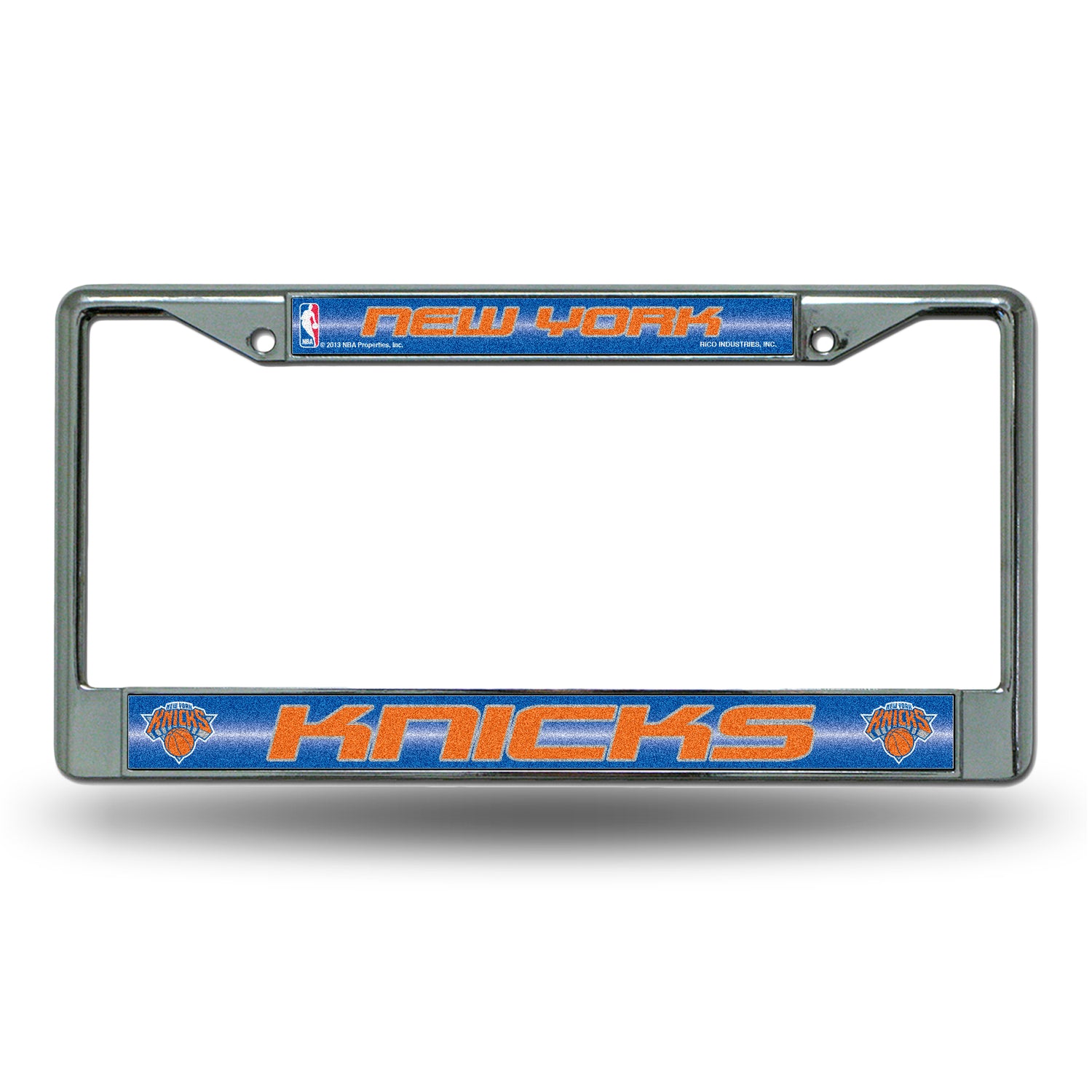 NBA New York Knicks Chrome Glitter License Plate Frame Fan Gear NBA New York Knicks