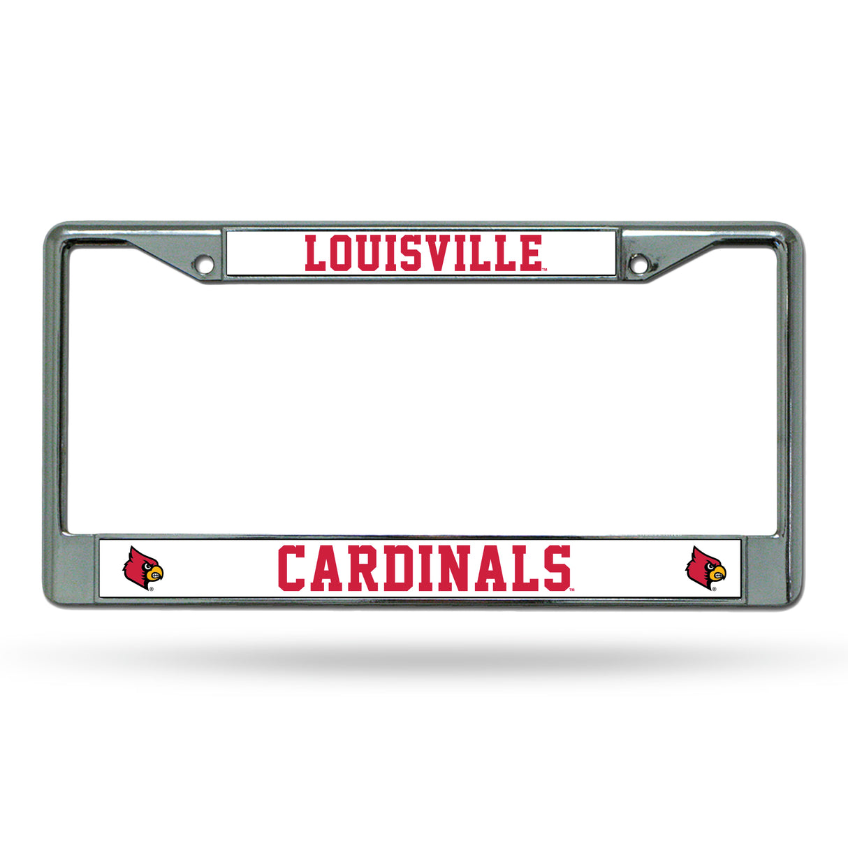NCAA Louisville Cardinals Chrome License Plate Frame Fan Gear NCAA Louisville Cardinals