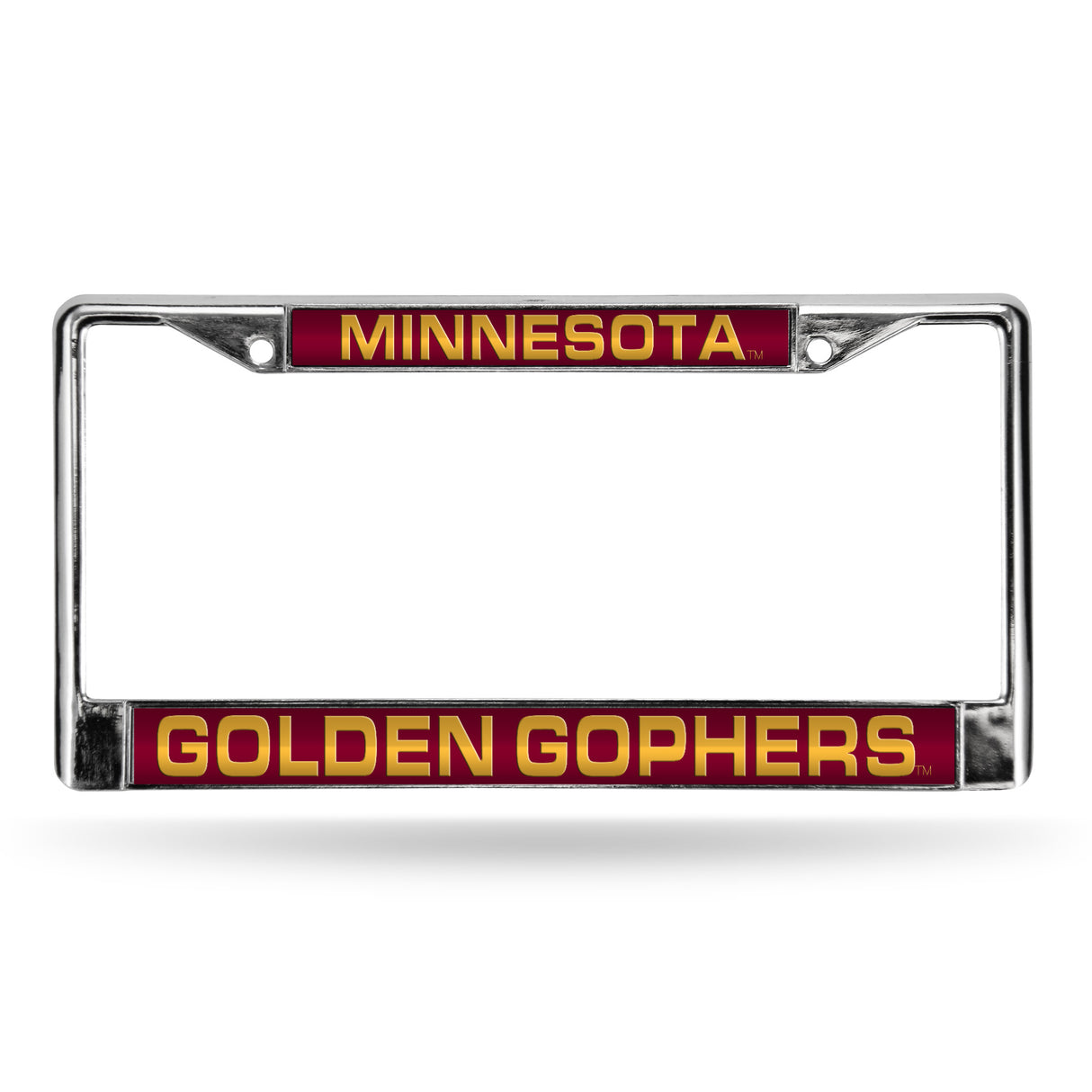 NCAA Minnesota Golden Gophers Laser Cut Chrome License Plate Frame Fan Gear NCAA Minnesota Golden Gophers