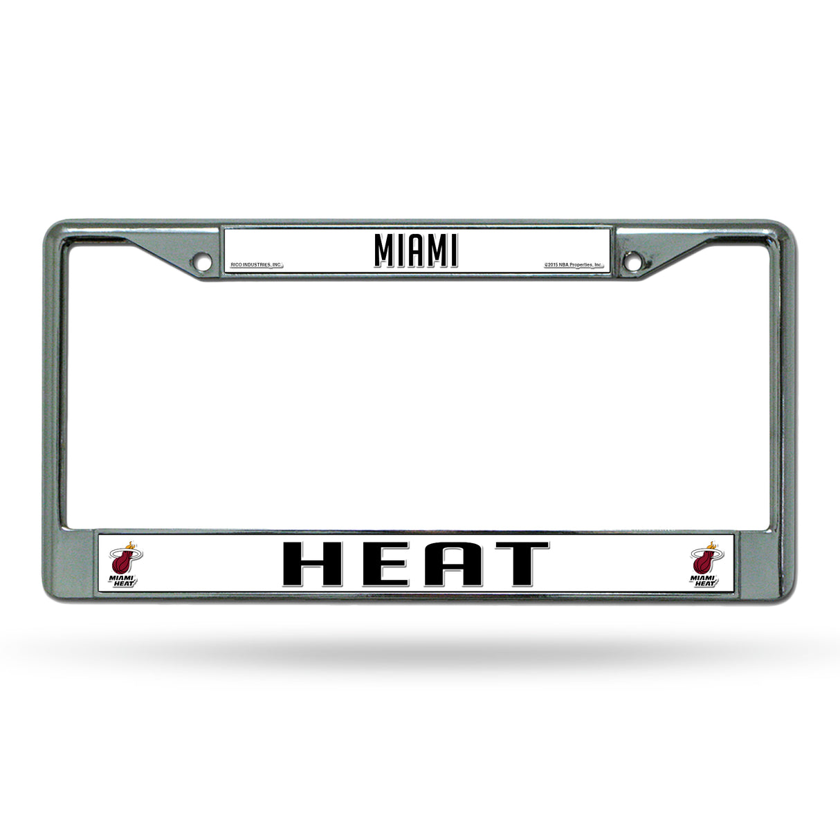 NBA Miami Heat Chrome License Plate Frame Fan Gear NBA Miami Heat