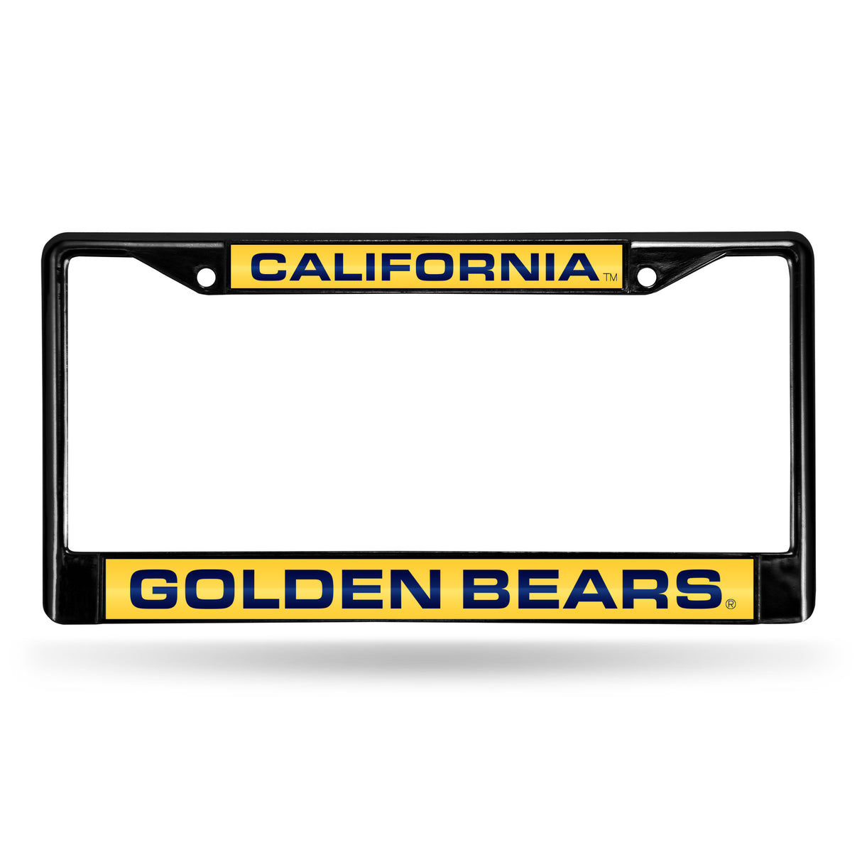 NCAA Cal Berkeley Golden Bears Laser Cut Black Chrome License Plate Frame Fan Gear NCAA Cal Berkeley Golden Bears