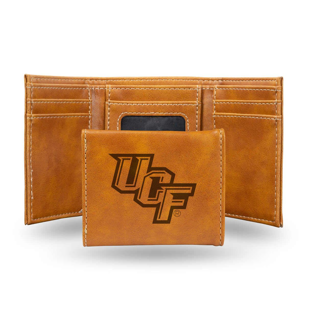 NCAA Central Florida Knights - UCF Laser Engraved Tri-Fold Wallet Fan Gear NCAA Central Florida Knights