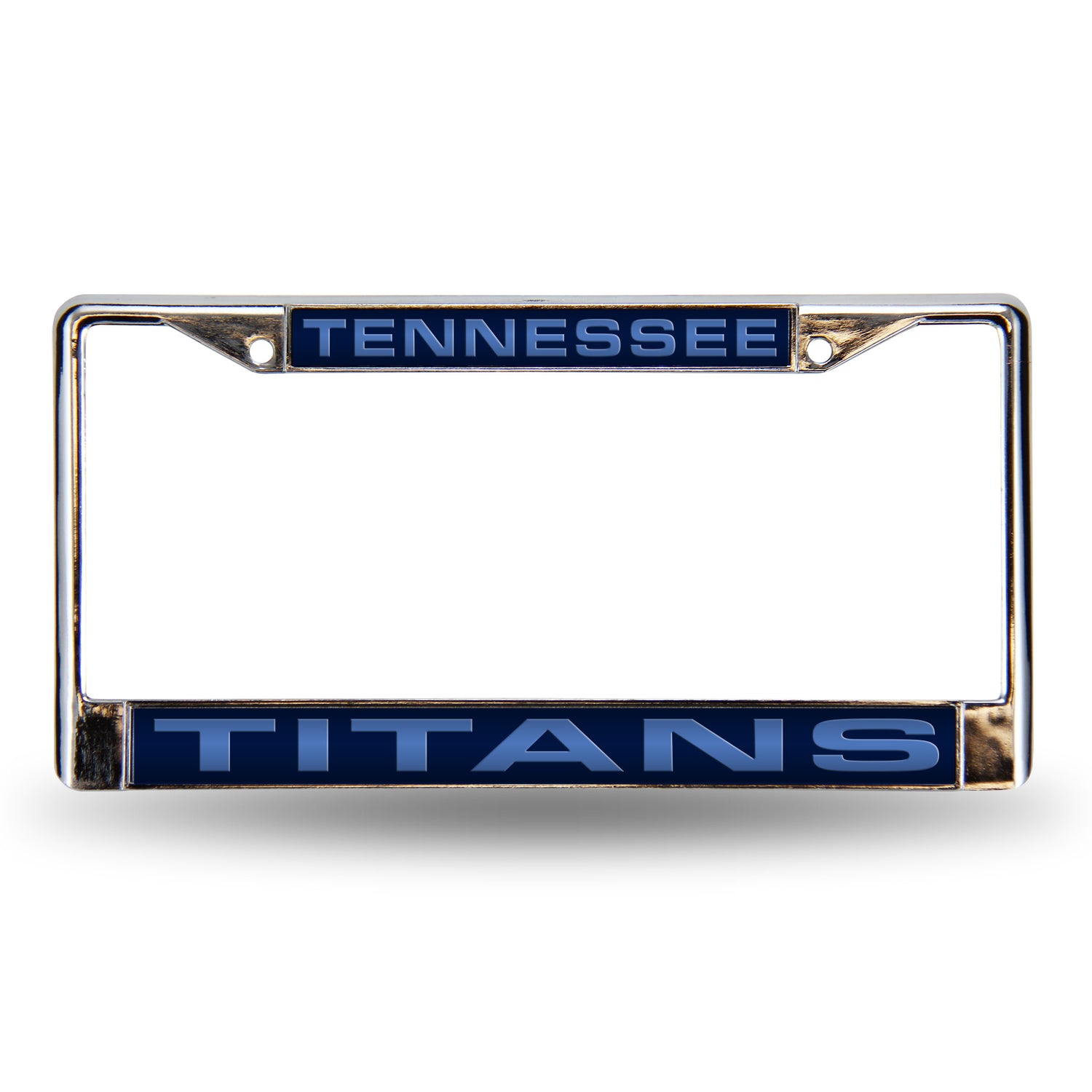 NFL Tennessee Titans Laser Cut Chrome License Plate Frame Fan Gear NFL Tennessee Titans