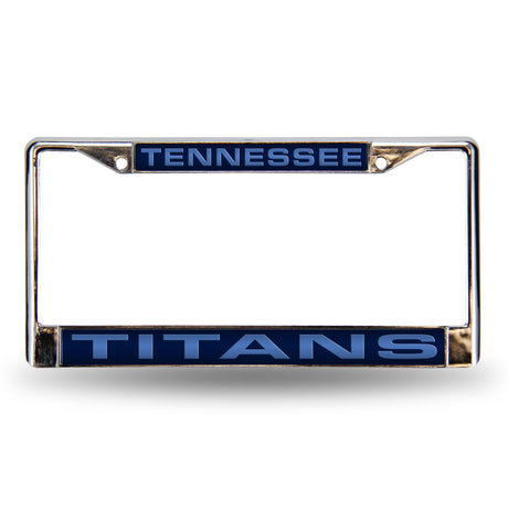 NFL Tennessee Titans Laser Cut Chrome License Plate Frame Fan Gear NFL Tennessee Titans
