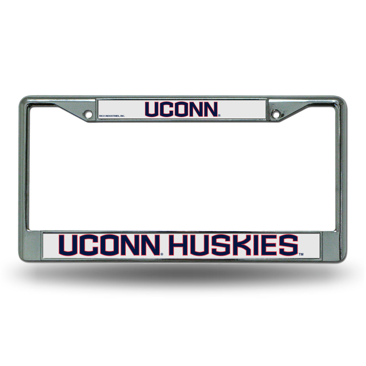 NCAA Connecticut Huskies - UCONN Chrome License Plate Frame Fan Gear NCAA Connecticut Huskies