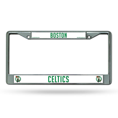NBA Boston Celtics Chrome License Plate Frame Fan Gear NBA Boston Celtics