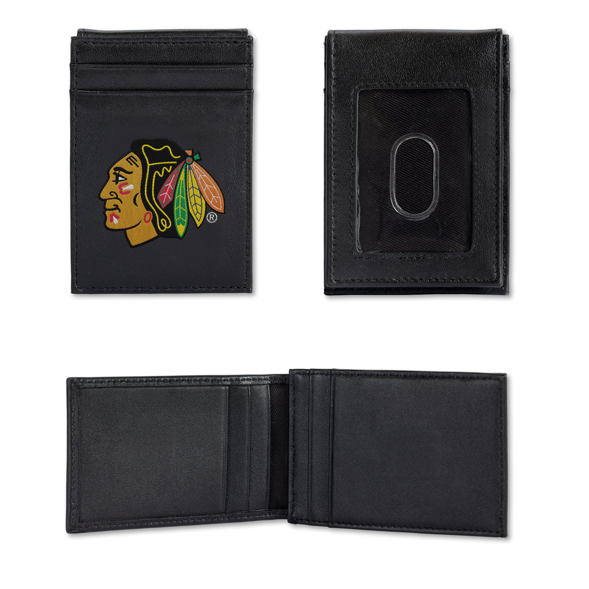 NHL Chicago Blackhawks Embroidered Front Pocket Wallet Fan Gear NHL Chicago Blackhawks