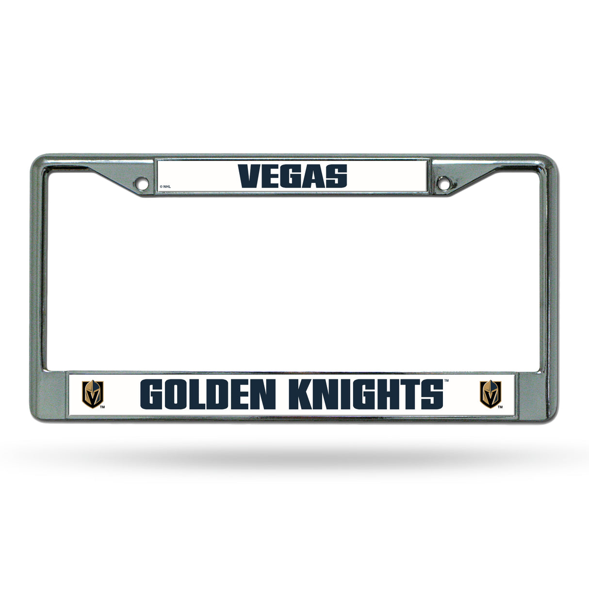 NHL Vegas Golden Knights Chrome License Plate Frame Fan Gear NHL Vegas Golden Knights