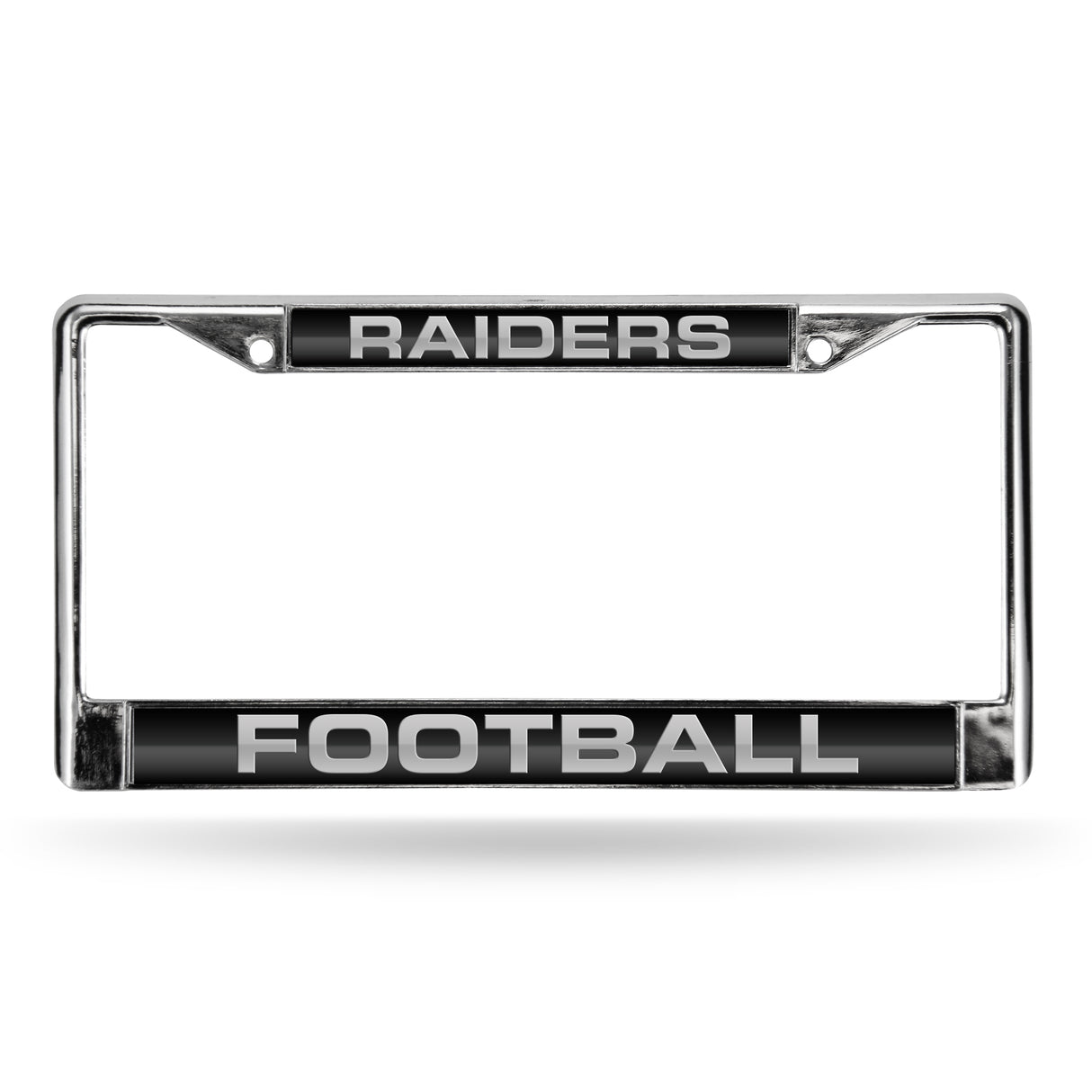 NFL Las Vegas Raiders Laser Cut Chrome License Plate Frame Fan Gear NFL Las Vegas Raiders