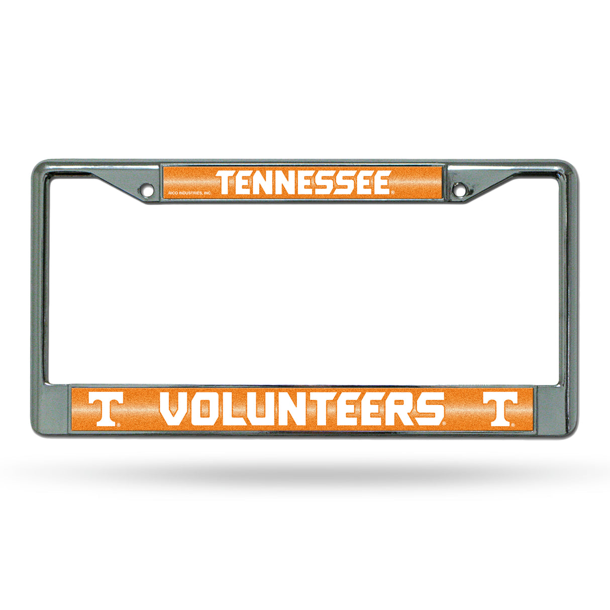 NCAA Tennessee Volunteers Chrome Glitter License Plate Frame Fan Gear NCAA Tennessee Volunteers