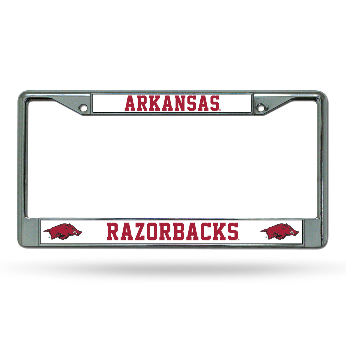 NCAA Arkansas Razorbacks Chrome License Plate Frame Fan Gear NCAA Arkansas Razorbacks