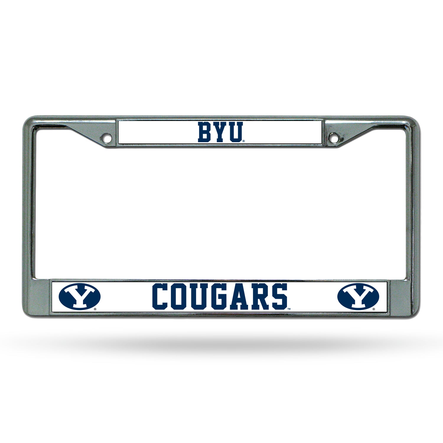 NCAA BYU Cougars Chrome License Plate Frame Fan Gear NCAA BYU Cougars