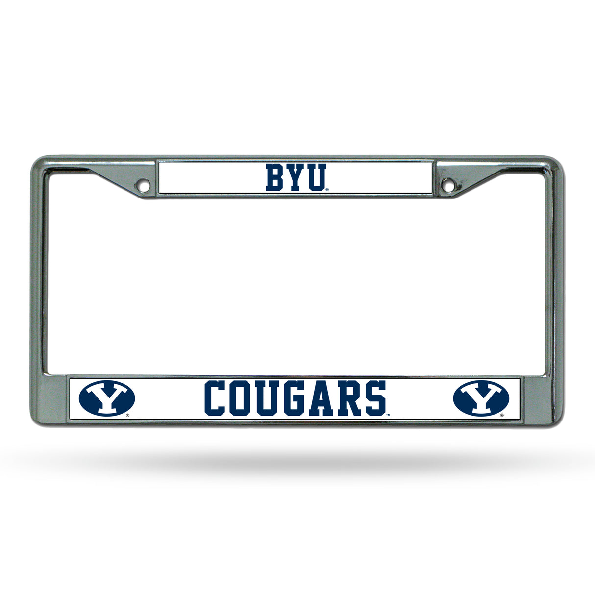 NCAA BYU Cougars Chrome License Plate Frame Fan Gear NCAA BYU Cougars