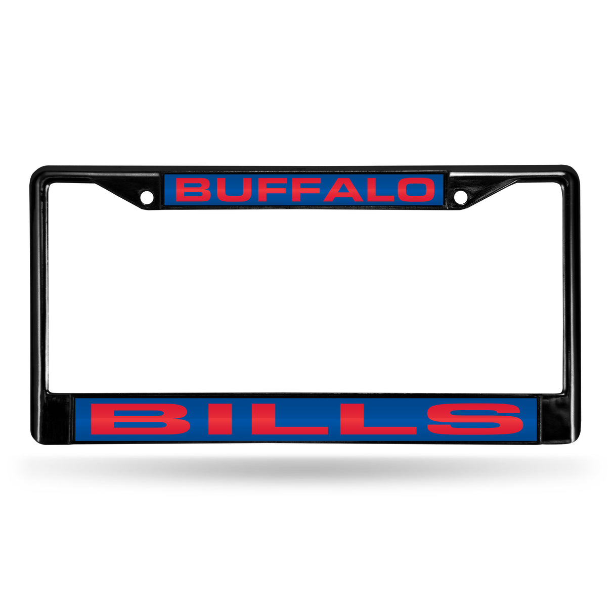 NFL Buffalo Bills Laser Cut Chrome License Plate Frame Black Fan Gear NFL Buffalo Bills